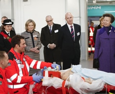 Princess Royal meets Air Ambulance Team