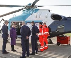 Princess Royal views Air Ambulance