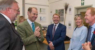 HRH The Earl of Wessex meets members of Vineyards of the Surrey Hills
