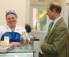 HRH The Earl of Wessex at Norbury Park Cheese