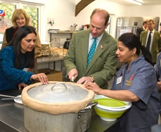 HRH The Earl of Wessex at Madira's Kitchen