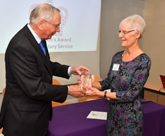 HRH The Duke of Gloucester presenting Queen's Award for Voluntary Service