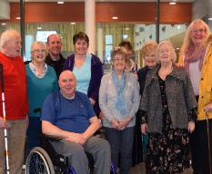 Members of the local disability swimming group, Egham