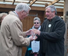 HRH The Duke of Gloucester presents Queen's Award to The Patchworking Garden