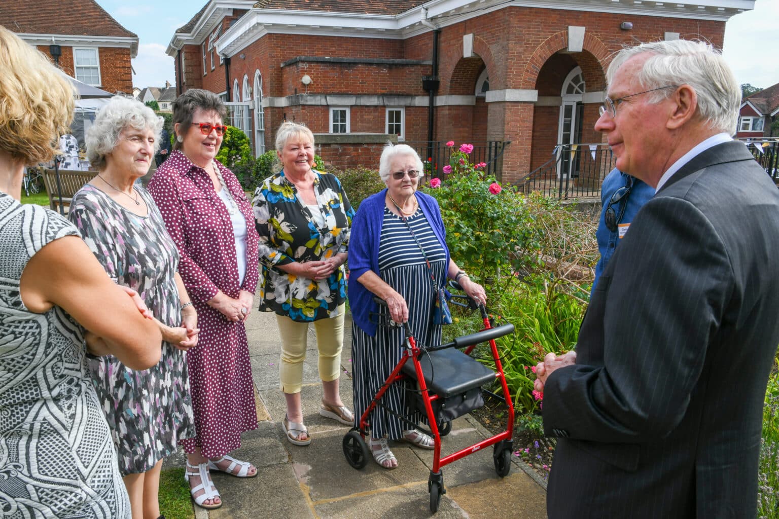 HRH The Duke of Gloucester visits Bloomin' Arts,in Lingfield, Godstone